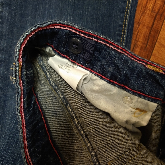 2012 Levi's Skinny Flare Girls Blue Jeans 16 Regular - Picture 6 of 7